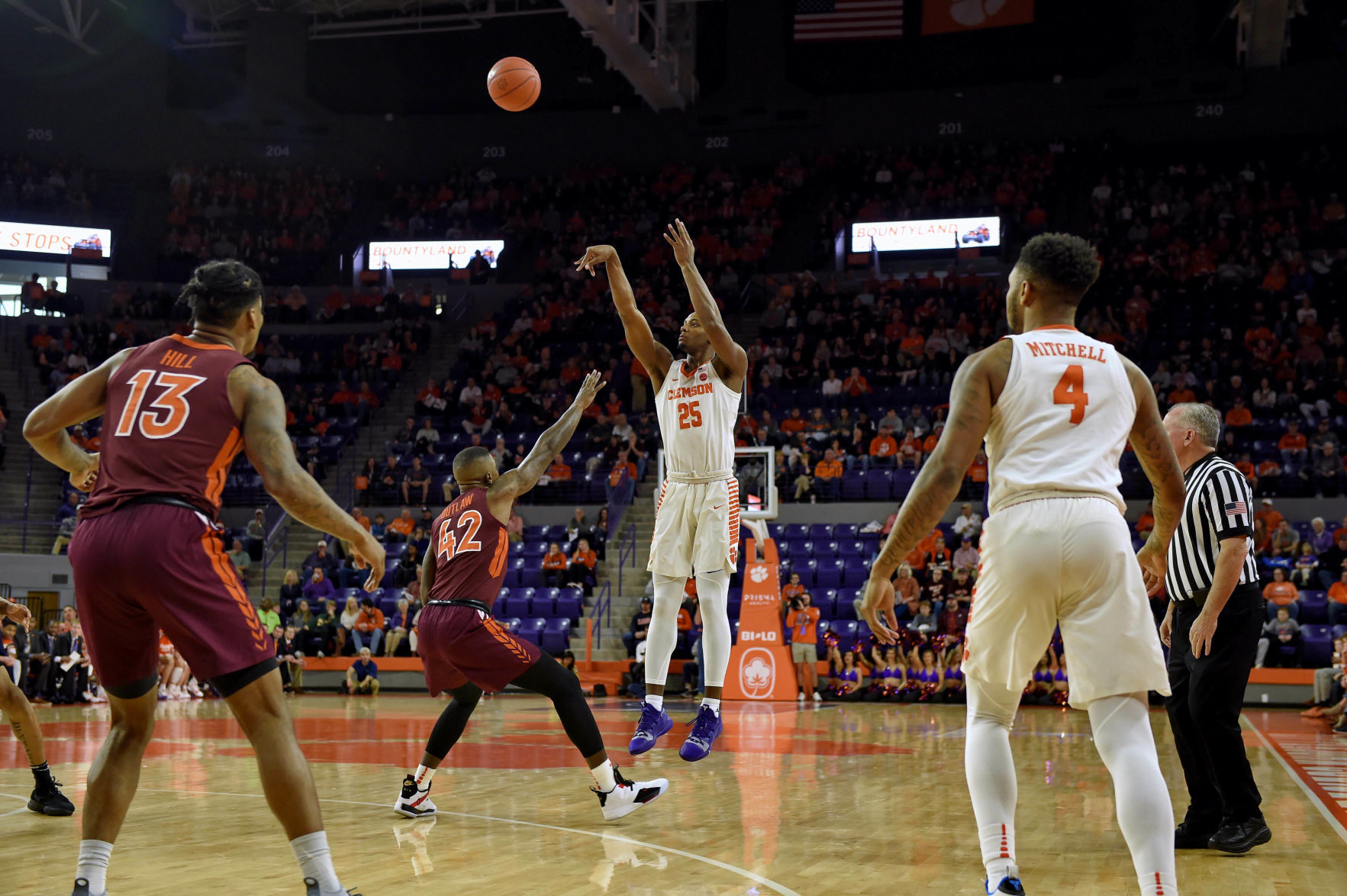 Virginia Tech Clemson Basketball